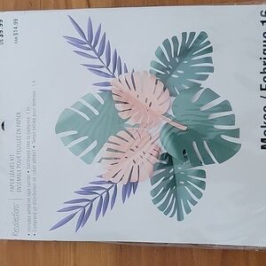 Recollections Tropical Paper Leaves Kit - Green and Purple